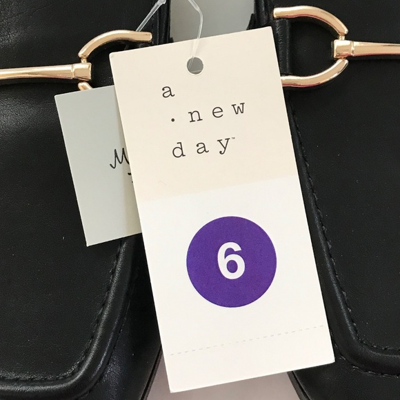 A NEW DAY Laurel Loafers Slip On Flat Black Women’s Size 6 - Picture 12 of 16